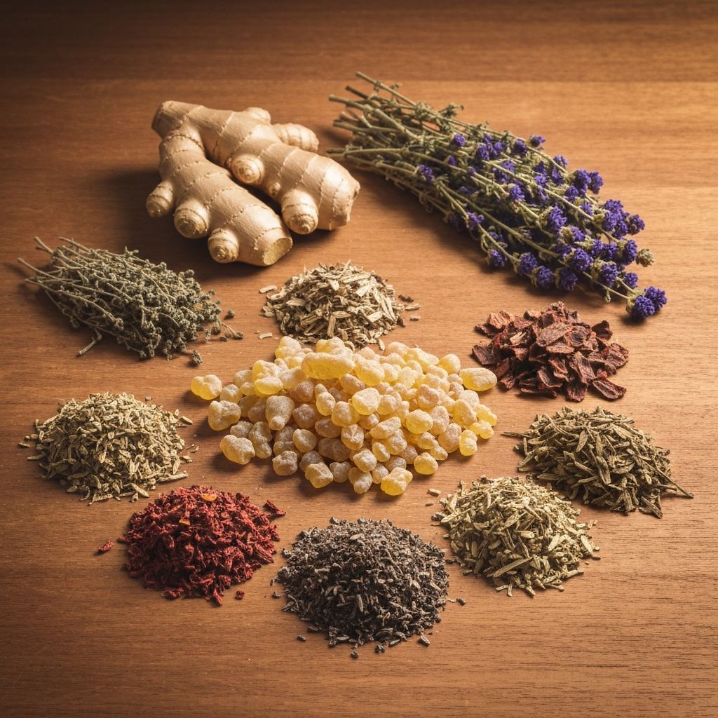 Natural botanicals and herbs collection